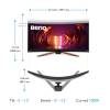 Benq 34" MOBIUZ EX3410R LED Curved 9H.LKKLA.TBE