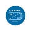 Kensington MagPro Privacy Screen for Monitors 23" K58355WW