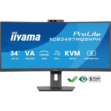 iiyama 34" ProLite XCB3497WQSNPH-B1 LED Curved XCB3497WQSNPH-B1
