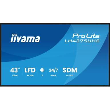 iiyama 42,5" LH4375UHS-B2AG IPS LED LH4375UHS-B2AG iiyama 42,5" LH4375UHS-B2AG IPS LED LH4375UHS-B2AG