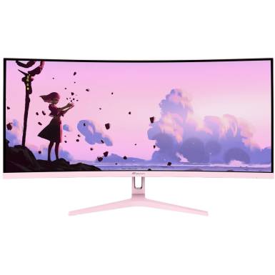 Arozzi 34" Nova 34T2K165 LED Curved AZ-NO-34T2K165-PNK Arozzi 34" Nova 34T2K165 LED Curved AZ-NO-34T2K165-PNK