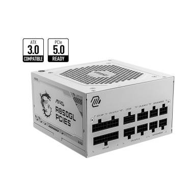 Msi 850W 80+ Gold MAG A850GL PCIE5 WHITE 306-7ZP8A24-CE0 Msi 850W 80+ Gold MAG A850GL PCIE5 WHITE 306-7ZP8A24-CE0
