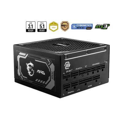 Msi 1000W 80+ Gold MAG A1000GL 306-7ZP9B11-CE0 Msi 1000W 80+ Gold MAG A1000GL 306-7ZP9B11-CE0