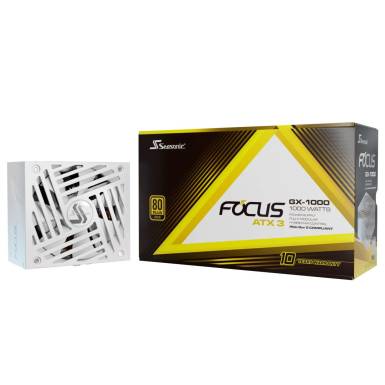 Seasonic 1000W 80+ Gold Focus GX White Edition FOCUS-GX-1000-V4-WHITE Seasonic 1000W 80+ Gold Focus GX White Edition FOCUS-GX-1000-V4-WHITE