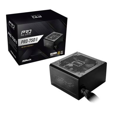 ASRock 750W 80+ Gold PRO-750G 90-UXR075-GNEAA2 ASRock 750W 80+ Gold PRO-750G 90-UXR075-GNEAA2