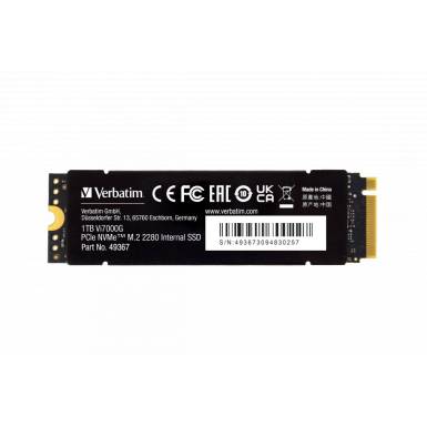 Verbatim 1TB M.2 2280 NVMe Vi7000G 49367 Verbatim 1TB M.2 2280 NVMe Vi7000G 49367