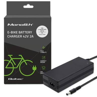 Qoltec Charger for E-bike Electric Scooter Black 50760 Qoltec Charger for E-bike Electric Scooter Black 50760