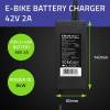 Qoltec Charger for E-bike Electric Scooter Black 50760