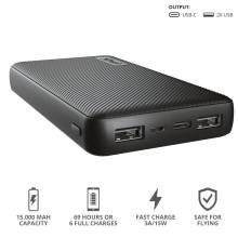 Trust Primo Compact 15000mAh PowerBank Black 23594 Trust Primo Compact 15000mAh PowerBank Black 23594
