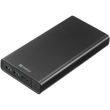 Sandberg USB-C PD 100W 38400mAh Powerbank Black 420-63 Sandberg USB-C PD 100W 38400mAh Powerbank Black 420-63