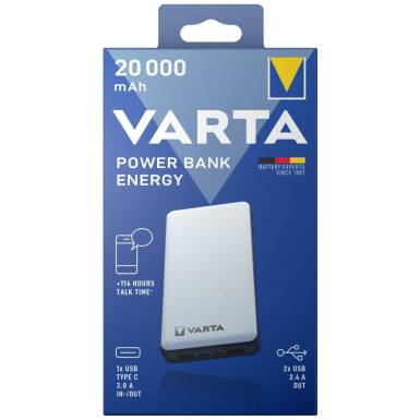 Varta Energy 20000mAh PowerBank White 57978 101 111 Varta Energy 20000mAh PowerBank White 57978 101 111