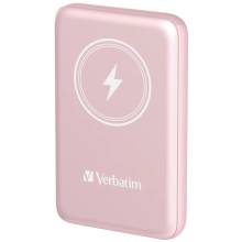 Verbatim Charge 'n' Go Magnetic Wireless 5000mAh PowerBank Pink 32243 Verbatim Charge 'n' Go Magnetic Wireless 5000mAh PowerBank Pink 32243
