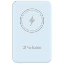 Verbatim Charge 'n' Go Magnetic Wireless 5000mAh PowerBank Blue 32242 Verbatim Charge 'n' Go Magnetic Wireless 5000mAh PowerBank Blue 32242