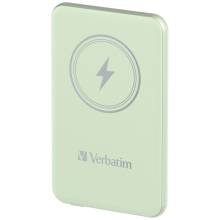 Verbatim Charge 'n' Go Magnetic Wireless 5000mAh PowerBank Green 32241 Verbatim Charge 'n' Go Magnetic Wireless 5000mAh PowerBank Green 32241