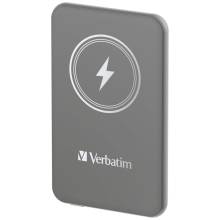Verbatim Charge 'n' Go Magnetic Wireless 5000mAh PowerBank Grey 32244 Verbatim Charge 'n' Go Magnetic Wireless 5000mAh PowerBank Grey 32244