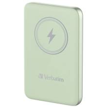 Verbatim Charge 'n' Go Magnetic Wireless 10000mAh PowerBank Green 32246 Verbatim Charge 'n' Go Magnetic Wireless 10000mAh PowerBank Green 32246