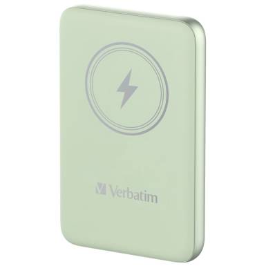 Verbatim Charge 'n' Go Magnetic Wireless 10000mAh PowerBank Green 32246 Verbatim Charge 'n' Go Magnetic Wireless 10000mAh PowerBank Green 32246