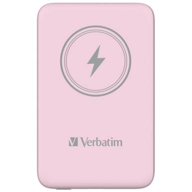 Verbatim Charge 'n' Go Magnetic Wireless 10000mAh PowerBank Pink 32248 Verbatim Charge 'n' Go Magnetic Wireless 10000mAh PowerBank Pink 32248