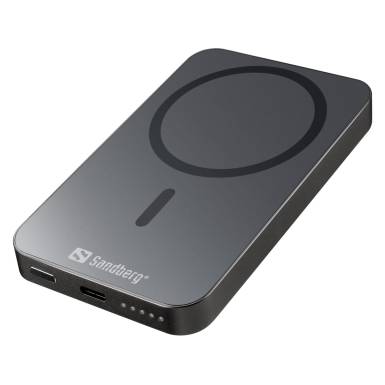 Sandberg Mag Wireless 5000mAh Powerbank Black 420-96 Sandberg Mag Wireless 5000mAh Powerbank Black 420-96