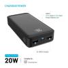 FIXED Zen2 20, 20 000 mAh PowerBank, fekete FIXZEN2-20-BK