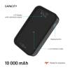 FIXED Zen 10 Pro 10 000 mAh Powerbank, fekete FIXZENP-10-BK