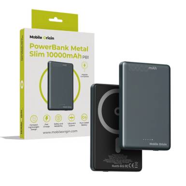 Mobile Origin 10000mAh PowerBank Metal Slim MO-MMS-PB1 Mobile Origin 10000mAh PowerBank Metal Slim MO-MMS-PB1