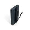 Port Designs 10000mAh Powerbank with Built-in USB-C Cables LCD Display Black 907006