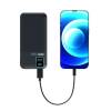 Port Designs 10000mAh Powerbank LCD Display USB-A QC / USB-C / Micro USB Black 907001