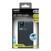 Port Designs 20000mAh Powerbank LCD Display USB-A QC / USB-C / Micro USB Black 907002