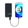 Port Designs 20000mAh Powerbank LCD Display USB-A QC / USB-C / Micro USB Black 907002