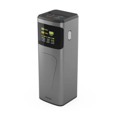Hama ”High Power” 200W 24000mAh PowerBank Grey 00201743 Hama ”High Power” 200W 24000mAh PowerBank Grey 00201743