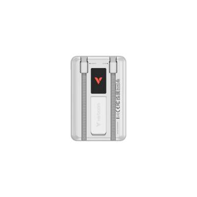 Verbatim Charge ''n'' Go Two Cable 10000mAh PowerBank Silver 32273 Verbatim Charge ''n'' Go Two Cable 10000mAh PowerBank Silver 32273