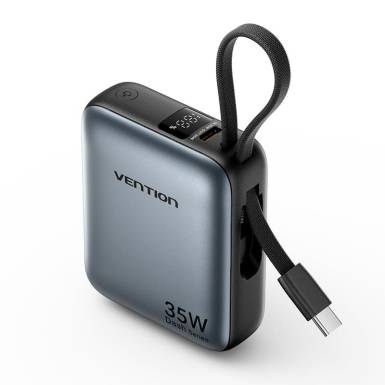 Vention 10000mAh Power Bank Grey FHEH0 Vention 10000mAh Power Bank Grey FHEH0