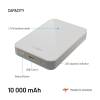 FIXED MagZen 10 Oi2 10000 mAh külső akkumlátor, titán FIXZENMC-10-TI