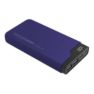 Realpower PB-15000C Startseite 15000mAh PowerBank Navy Blue 333643 Realpower PB-15000C Startseite 15000mAh PowerBank Navy Blue 333643