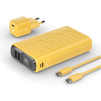 Realpower PB-20000 Startseite 20000mAh PowerBank Yellow 390655 Realpower PB-20000 Startseite 20000mAh PowerBank Yellow 390655