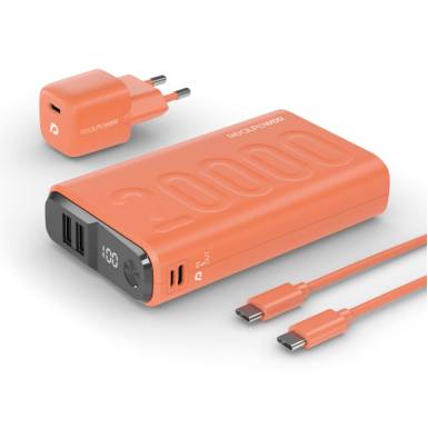 Realpower PB-20000 Startseite 20000mAh PowerBank Orange 390656