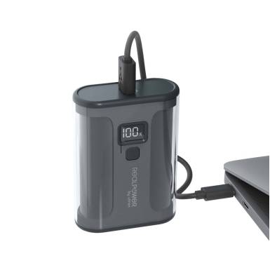 Realpower PB-10000 35W 10000mAh PowerBank Black 444413