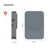FIXED MagZen 5 5000mAh PowerBank állvánnyal szürke FIXZENMS-5-GR