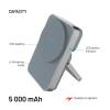 FIXED MagZen 5 5000mAh PowerBank állvánnyal szürke FIXZENMS-5-GR