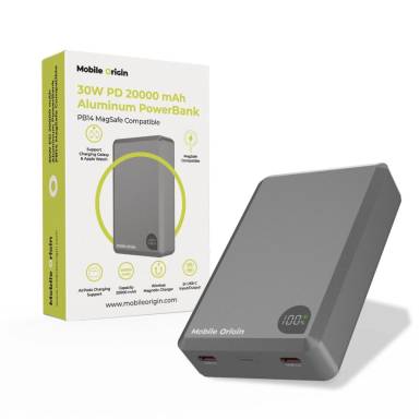 Mobile Origin 20000mAh PowerBank Grey MO-30WPD-PB14