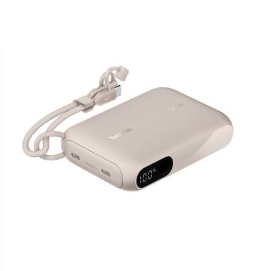 Belkin BoostCharge with Display 10000mAh PowerBank Sand BPB027HQSD Belkin BoostCharge with Display 10000mAh PowerBank Sand BPB027HQSD