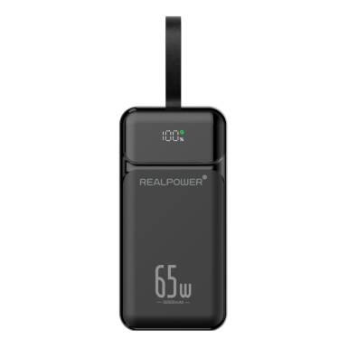 Realpower PB-27000 Pro 27000mAh PowerBank Black 557612 Realpower PB-27000 Pro 27000mAh PowerBank Black 557612