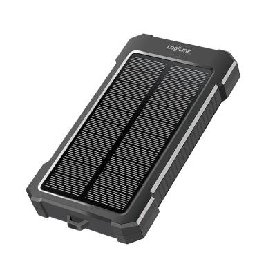 Logilink Solar LED Light 10000 mAh Power Bank Black/Orange PA0390 Logilink Solar LED Light 10000 mAh Power Bank Black/Orange PA0390