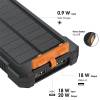 Logilink Solar LED Light 10000 mAh Power Bank Black/Orange PA0390