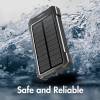 Logilink Solar LED Light 10000 mAh Power Bank Black/Orange PA0390