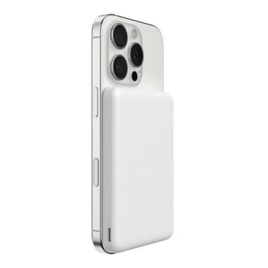 Belkin BoostCharge Slim Magnetic 5000mAh PowerBank White BPD010HQWH Belkin BoostCharge Slim Magnetic 5000mAh PowerBank White BPD010HQWH