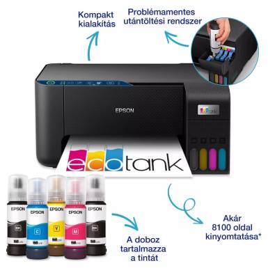 Epson EcoTank L3271 Wireless Tintasugaras Nyomtató/Másoló/Scanner C11CJ67435 Epson EcoTank L3271 Wireless Tintasugaras Nyomtató/Másoló/Scanner C11CJ67435