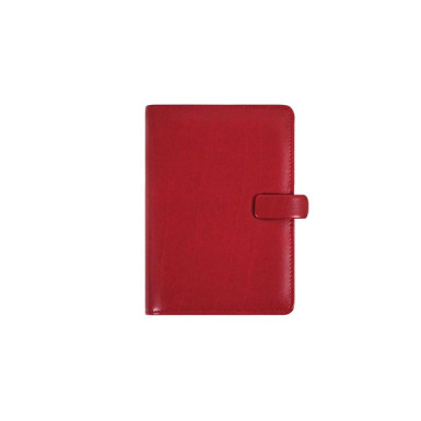 FILOFAX Kalendárium, gyűrűs, betétlapokkal, personal méret, FILOFAX "Metropol", vörös