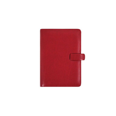 FILOFAX Kalendárium, gyűrűs, betétlapokkal, personal méret, FILOFAX "Metropol", vörös
